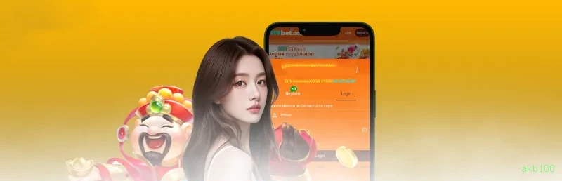 Aplicativo móvel akb188 para iOS e Android